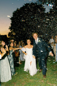 the wedding send-off!