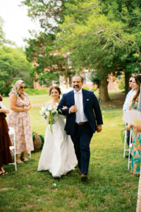 bride walking down the aisle