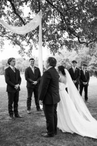 the top of the ceremony