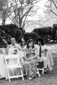 mother of the bride watching the father daughter dance