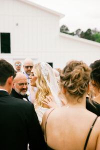 Prayer during the ceremony