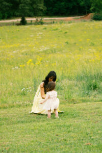 Kids playing during the wedding cocktail hour
